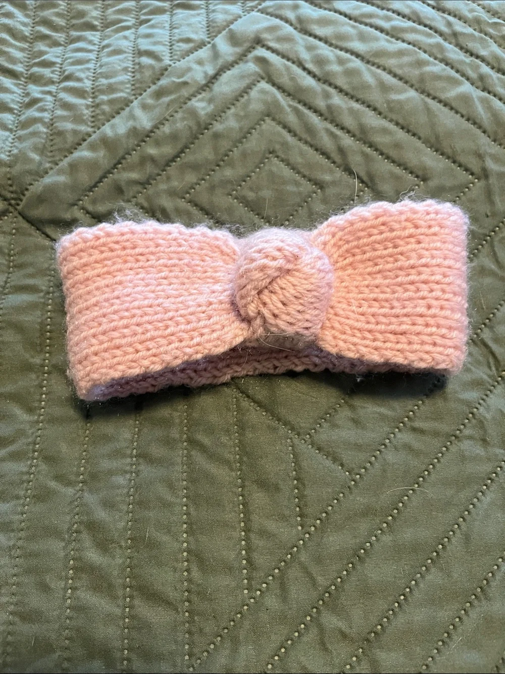 Kids Knit & Velvet Bow Headband Set - Pink, Cream, Beige, Rust